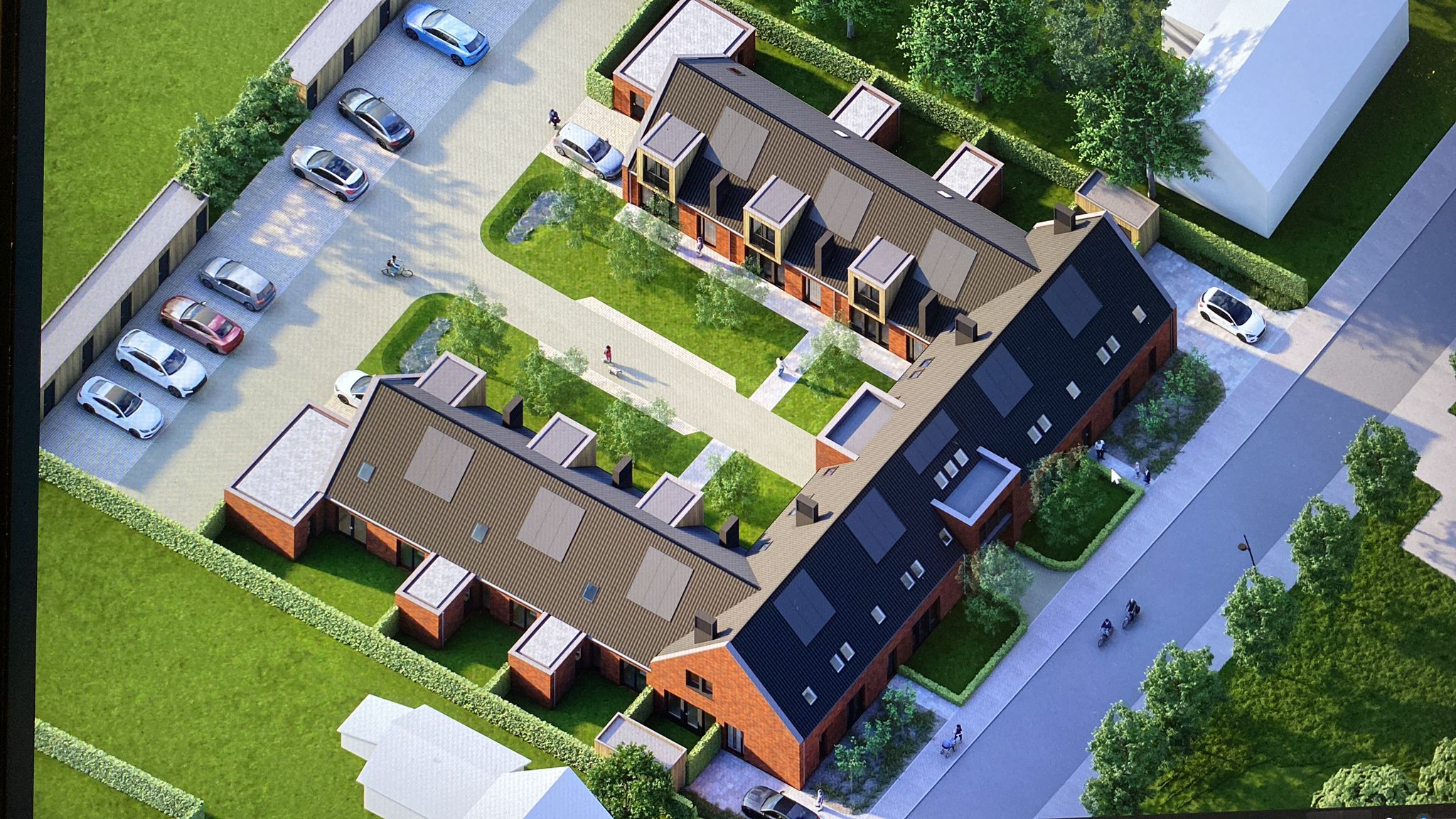 Nieuwbouw rij-woningen en appartementen