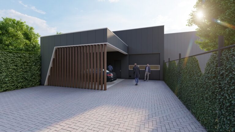 Nieuwbouw autogarage en wasstraat