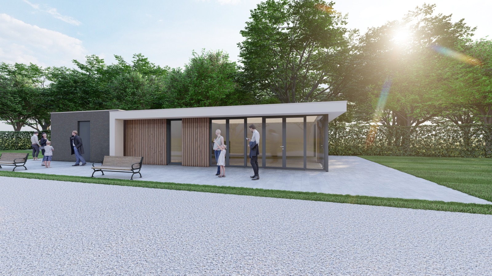 Nieuwbouw clubhuis padelvereniging